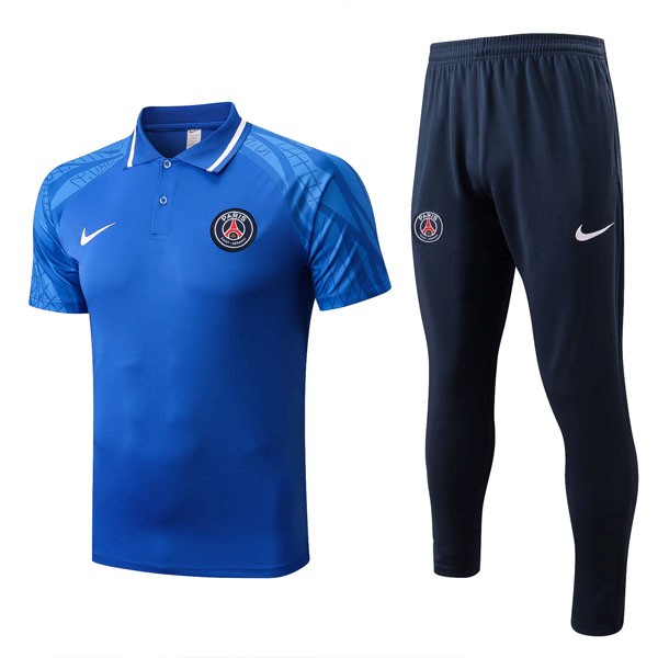 Polo PSG Komplett-Set 2022-23 Blau